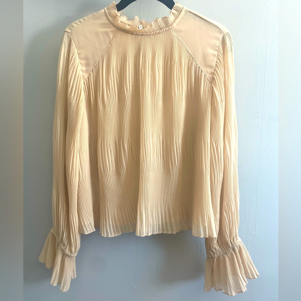 Zara Chiffon Blouse in Champagne